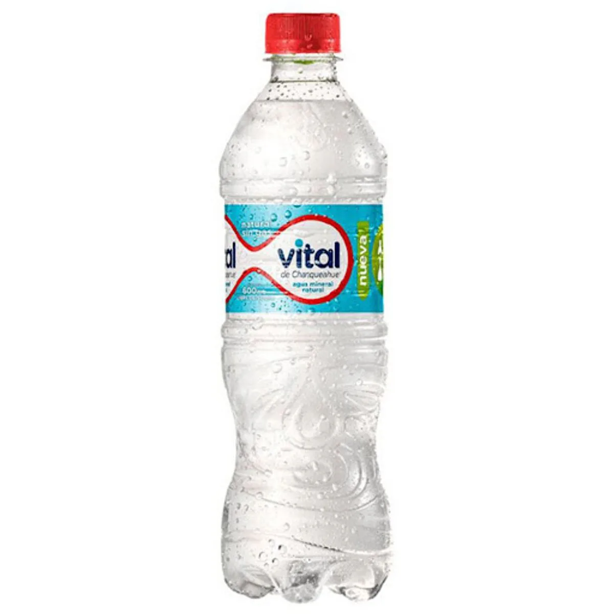Agua botella plástica