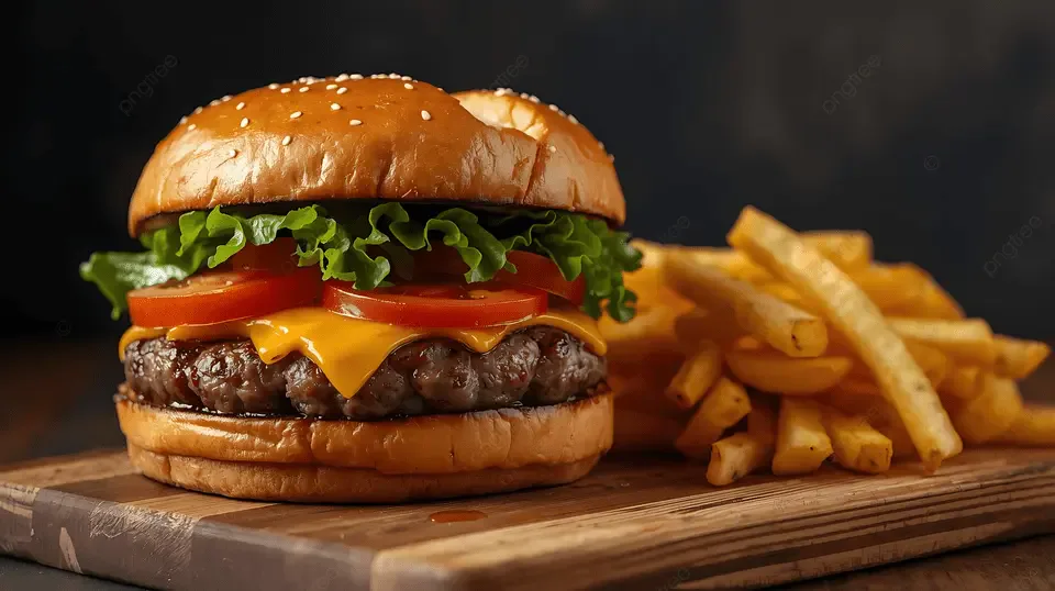 Hamburguesa XL Clásica más PapasFritas.